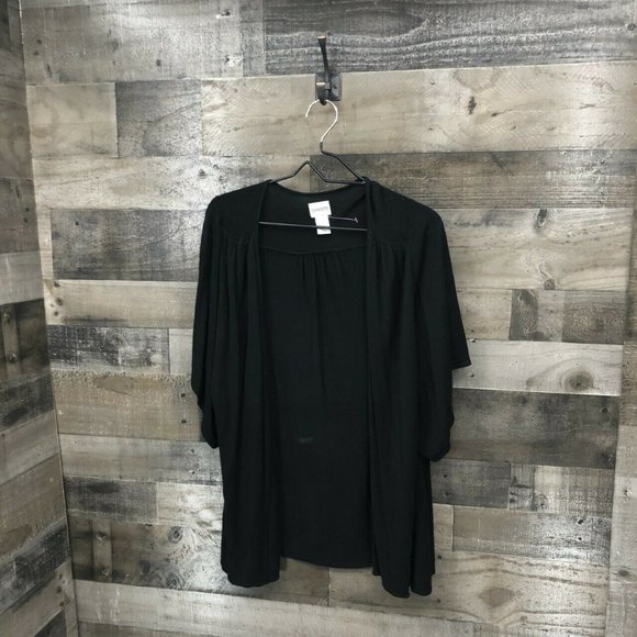 Chico's Open Front Wide Sleeve Sweater Size 2/L/12 - Picture 3 of 6